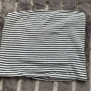 american eagle cropped striped tube top